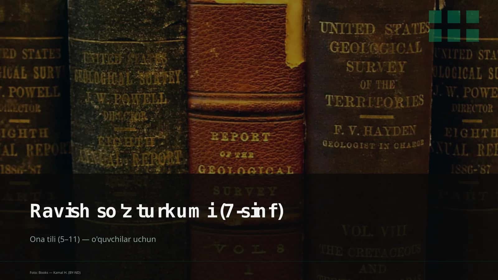 Ravish so'z turkumi (7-sinf)