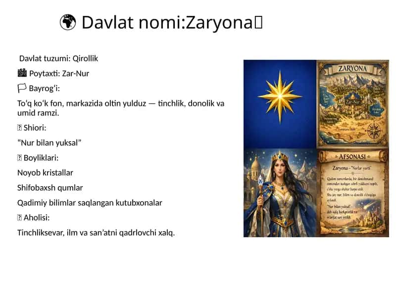 Mustaqillikga erishgan yangi davlat