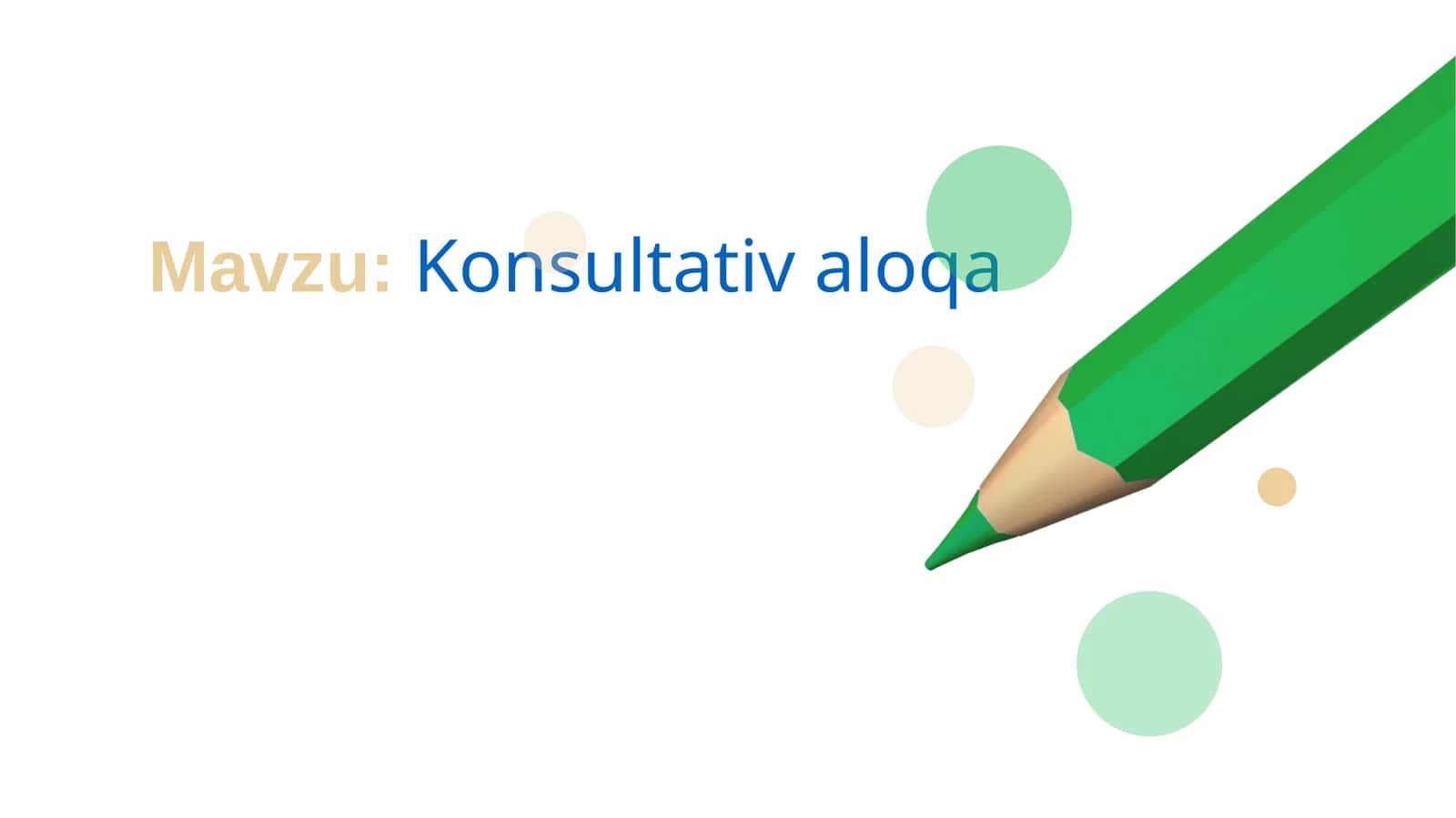 Konsultativ aloqa