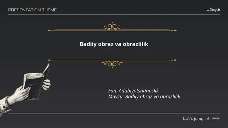 Badiiy obraz va obrazlilik