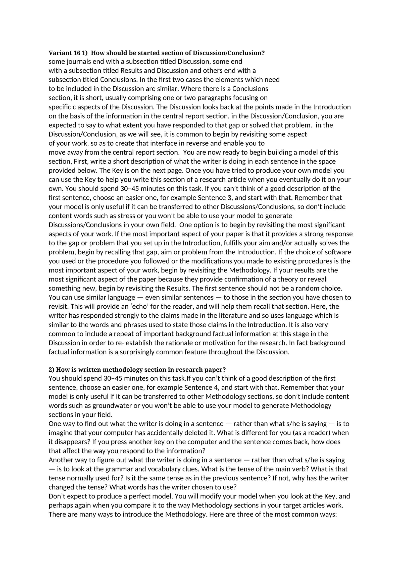 Section of Discussion/Conclusion