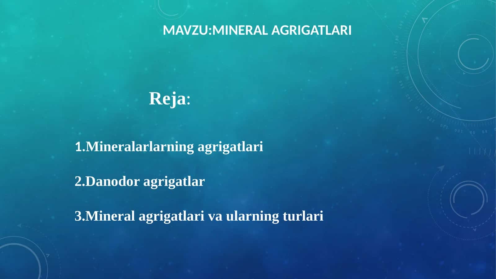 MINERAL AGRIGATLARI