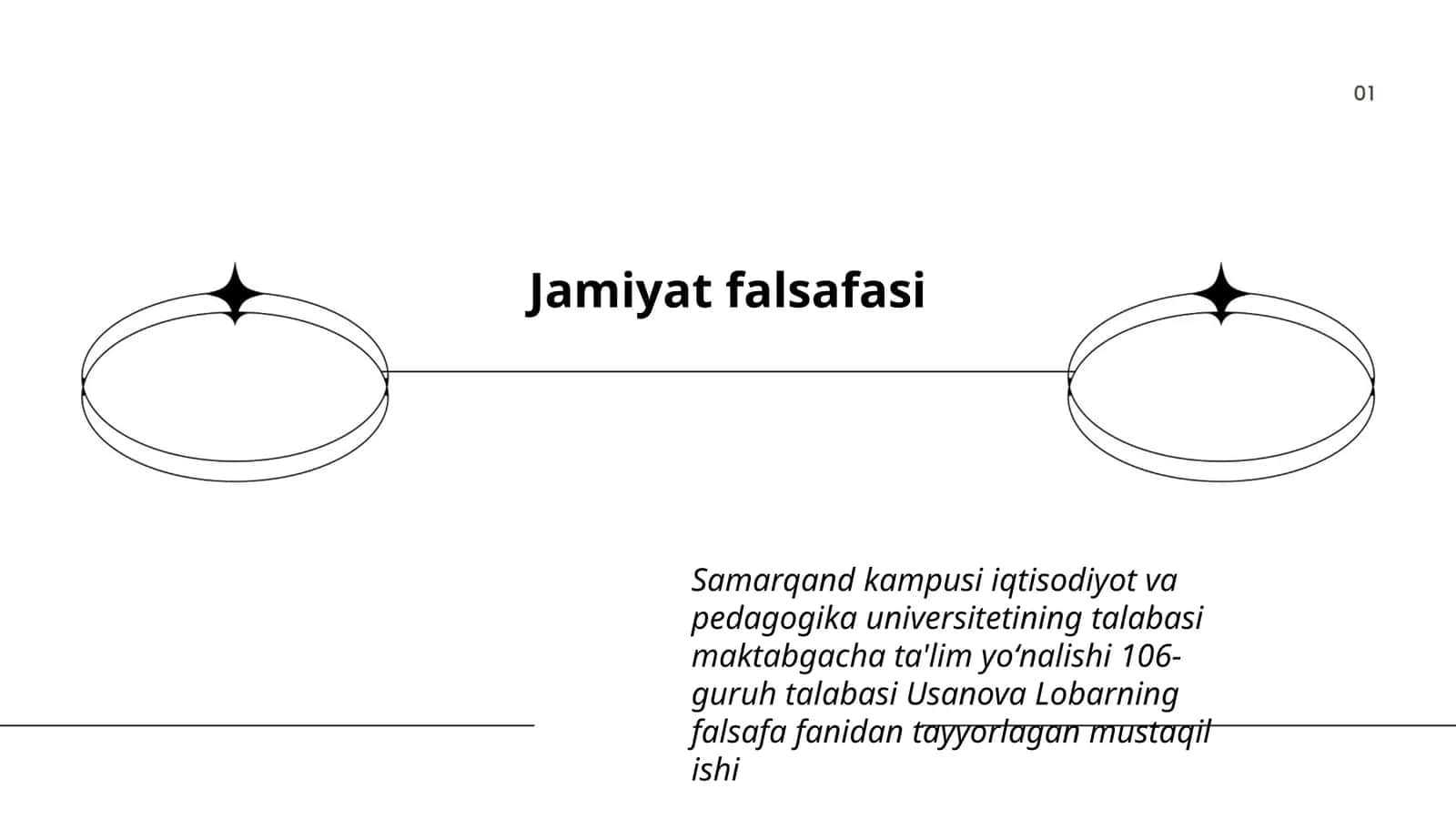 Samarqand kampusi iqtisodiyot va pedagogika universitetining talabasi