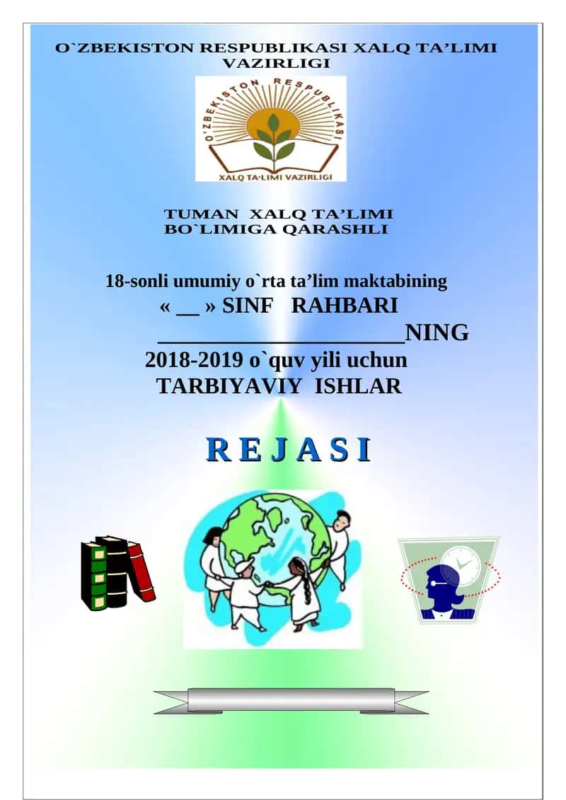 TАRBIYAVIY ISHLАR R E J A S I