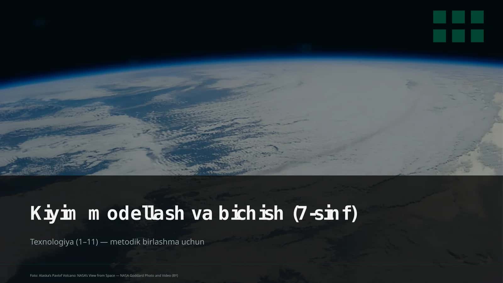 Texnologiya (1–11) — metodik birlashma uchun
