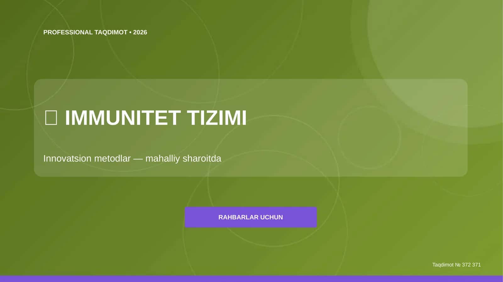 IMMUNITET TIZIMI