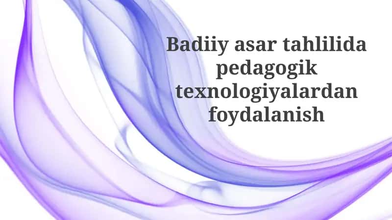 Interaktiv Adabiyot Tahlil Qullari