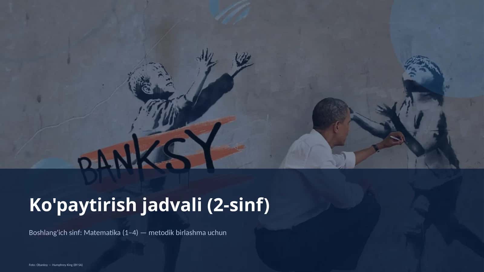 Ko'paytirish jadvali (2-sinf)