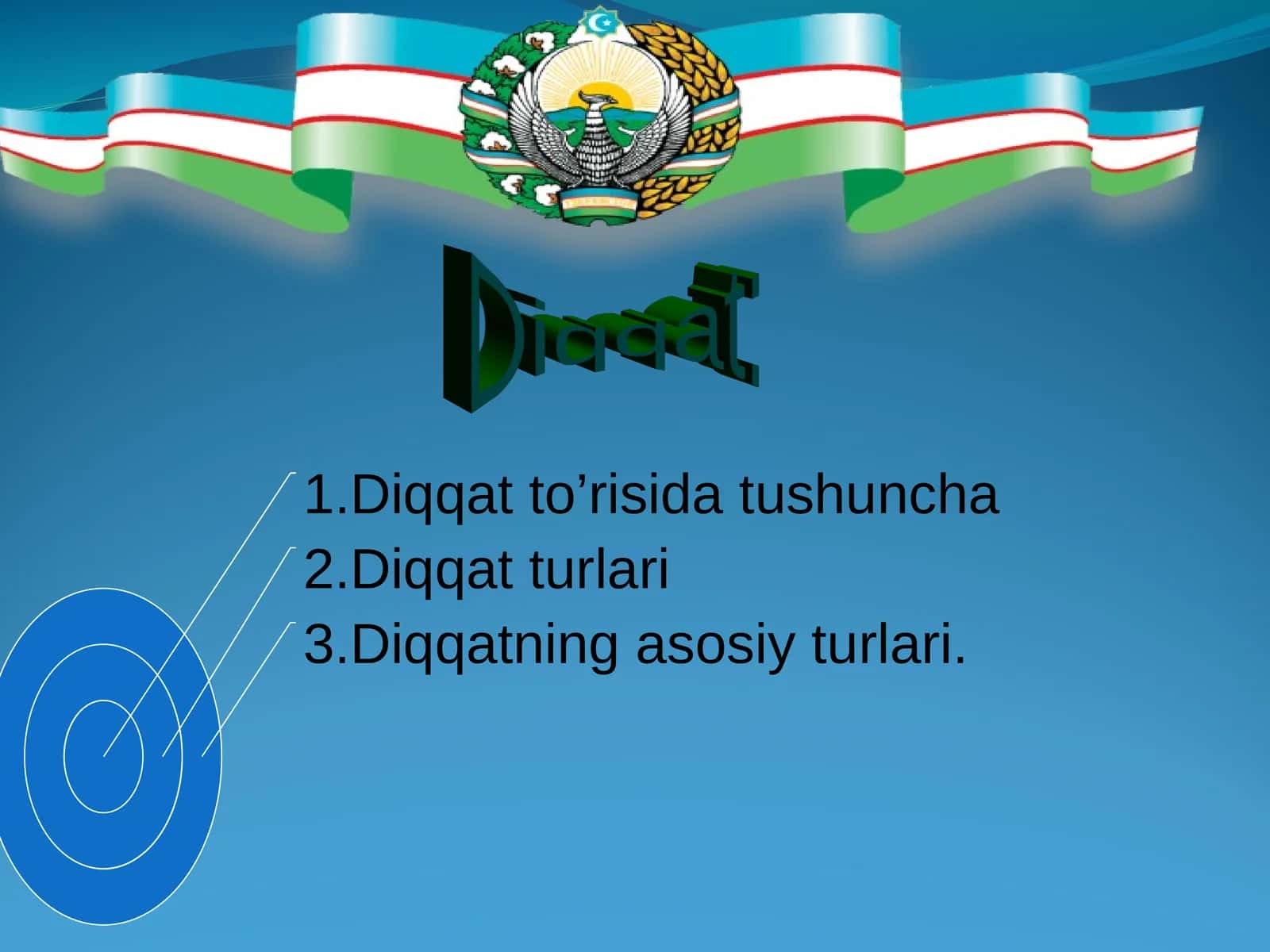Diqqatning asosiy turlari