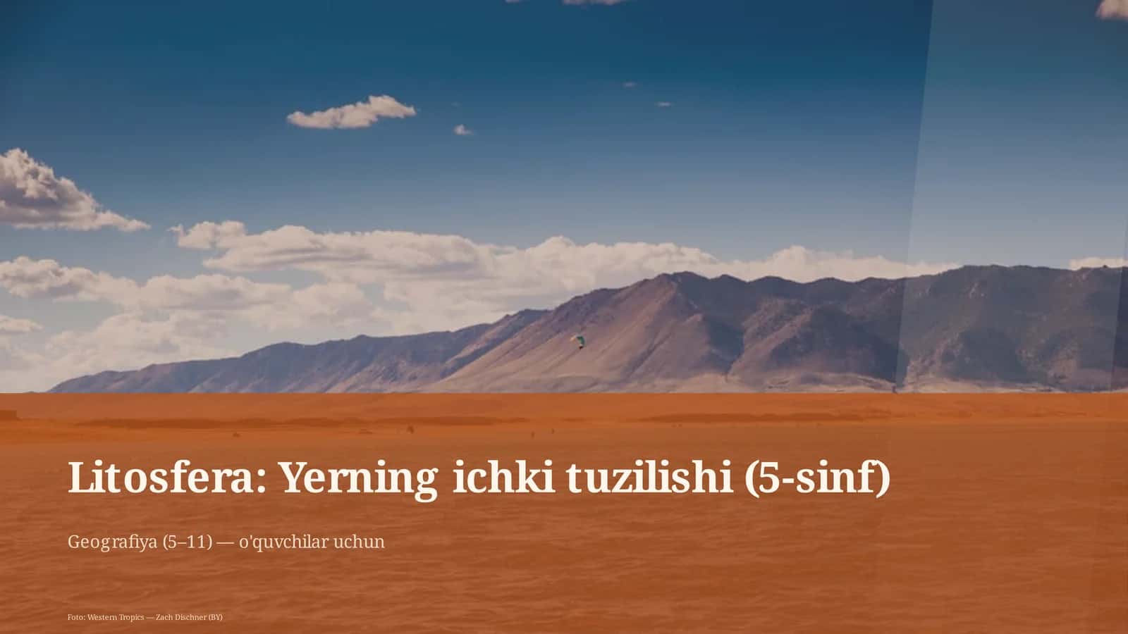 Litosfera: Yerning ichki tuzilishi (5-sinf)