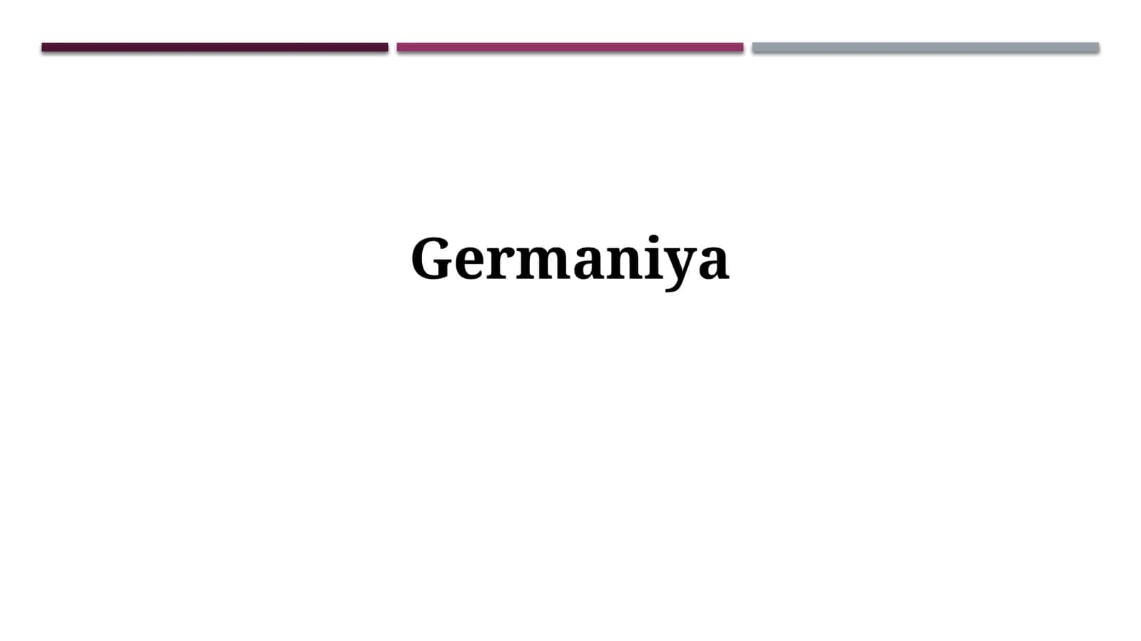 Germaniya tarixi
