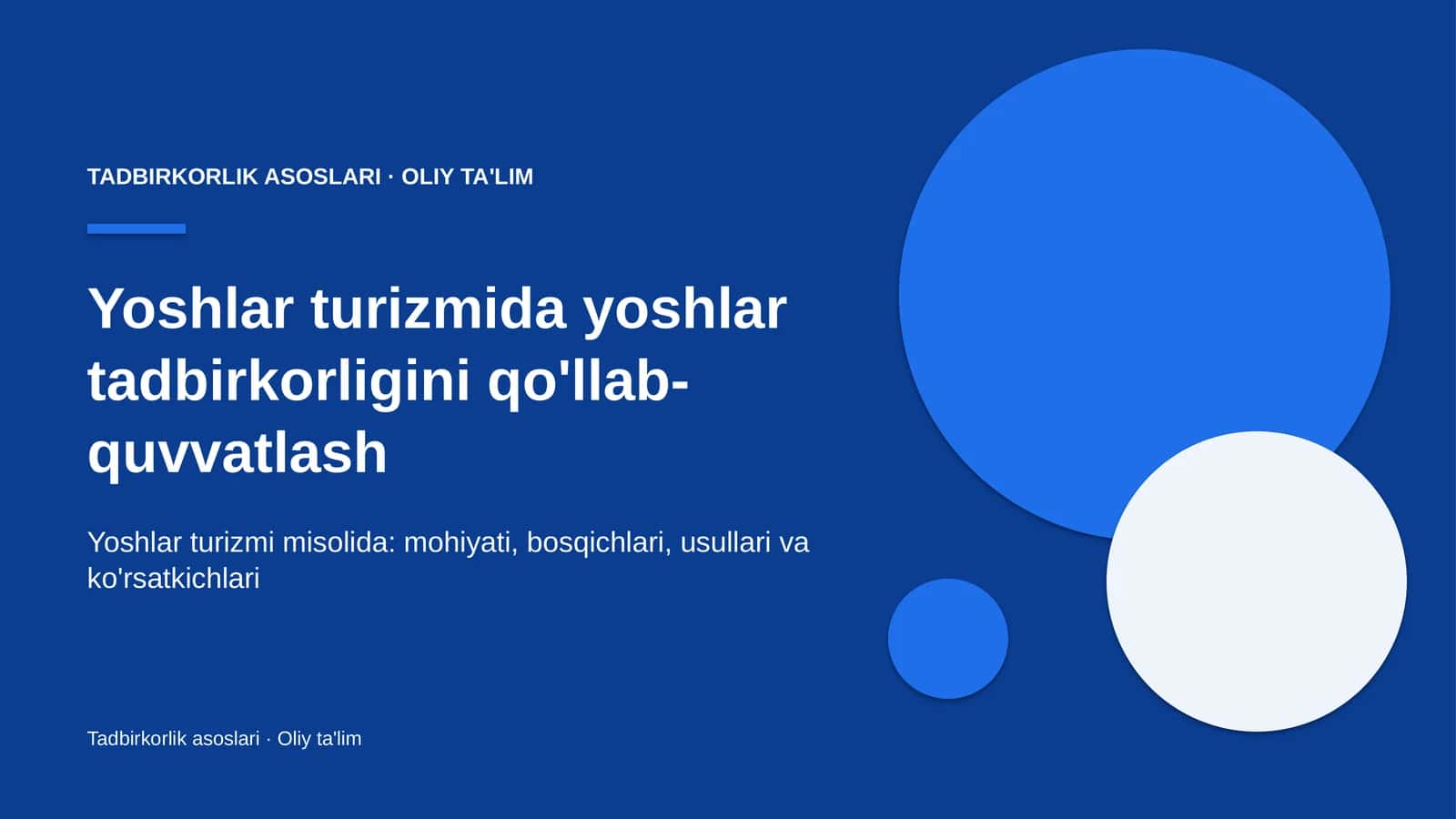 yoshlar turizmida yoshlar tadbirkorligini qo'llab quvvatlash 9651
