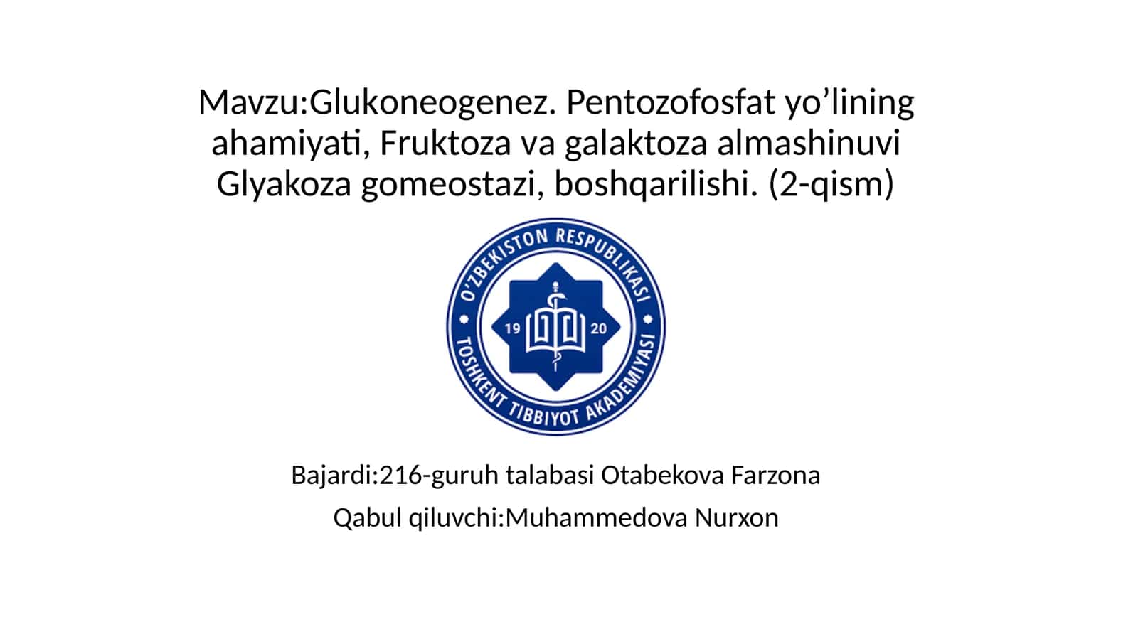 Glukoneogenez prezentatsiya