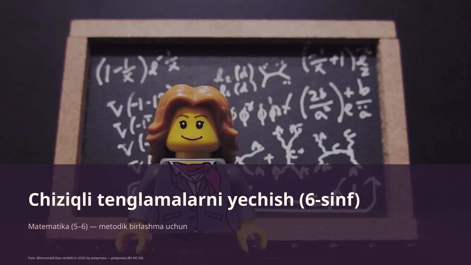 Chiziqli tenglamalarni yechish (6-sinf)