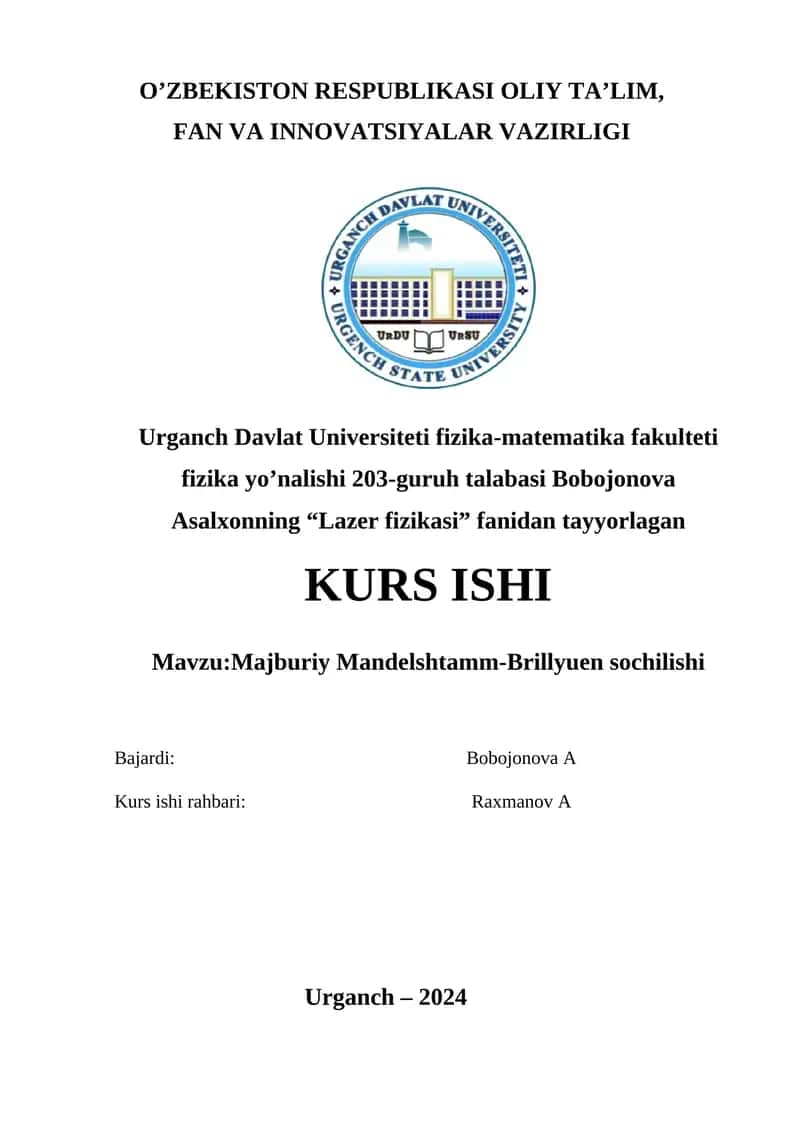 Majburiy Mandelshtamm-Brillyuen sochilishi