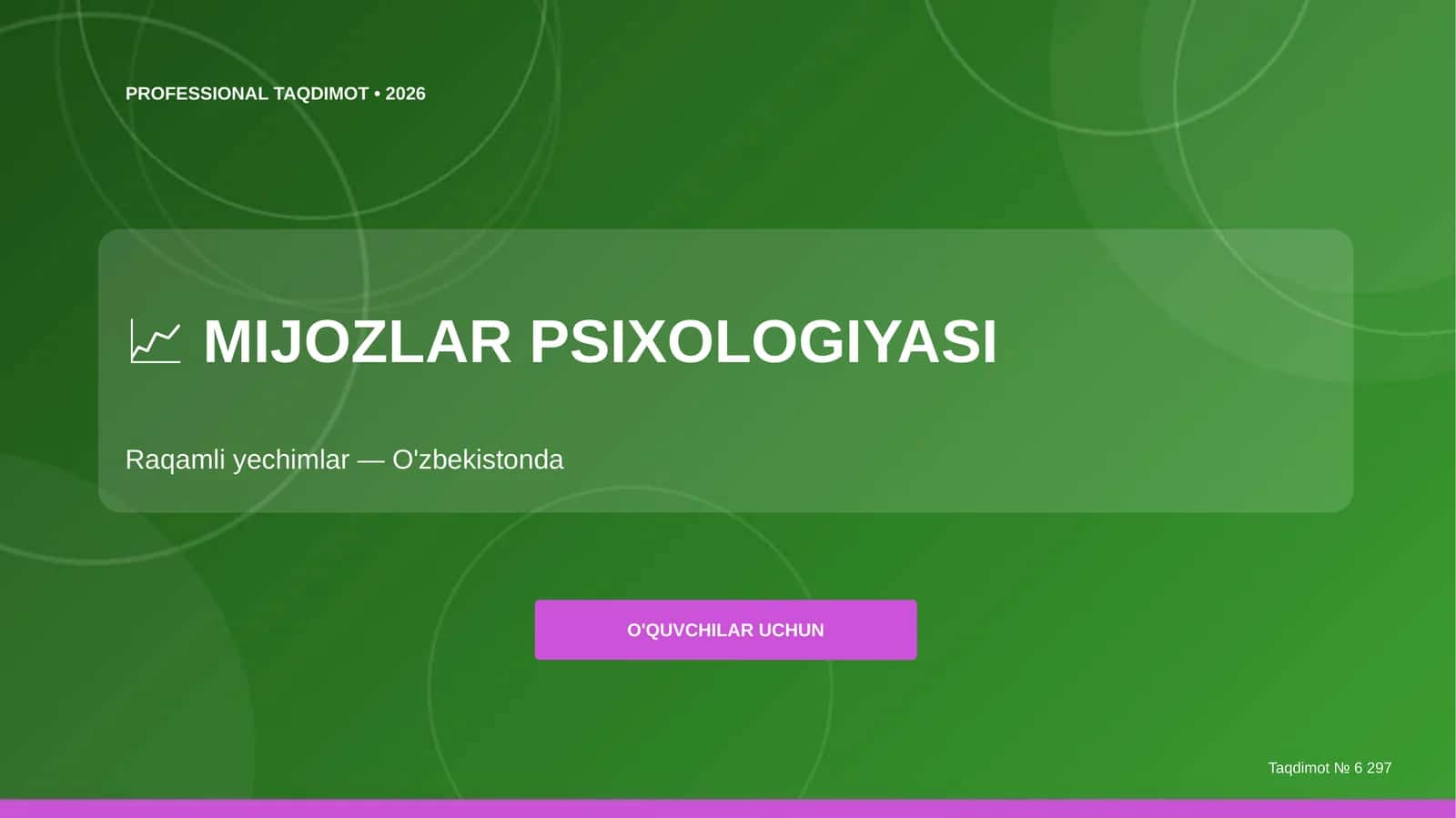 MIJOZLAR PSIXOLOGIYASI