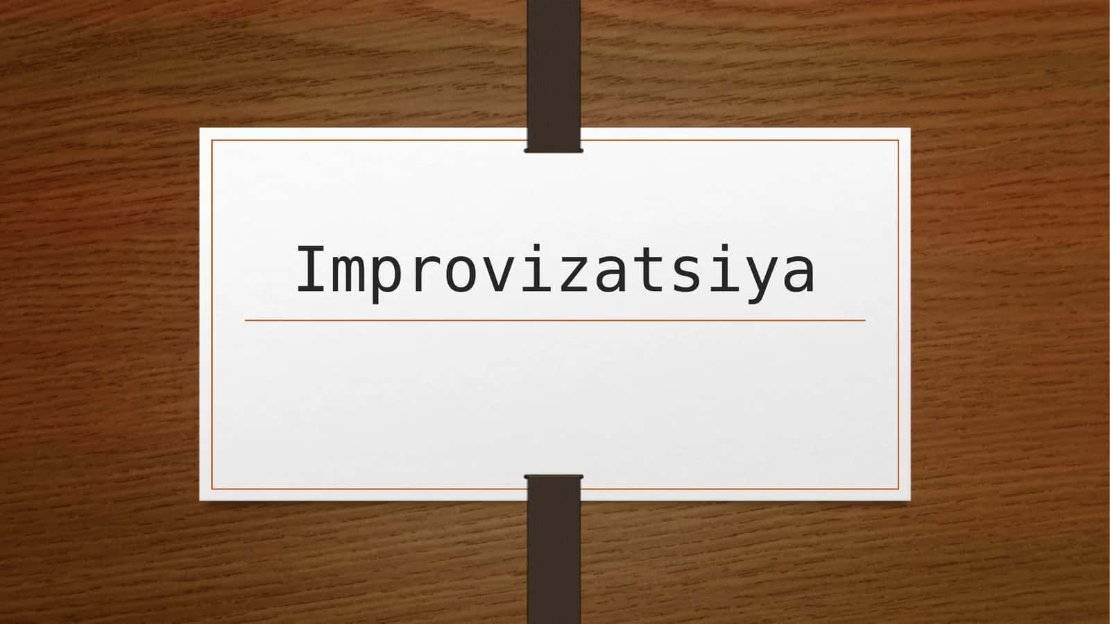 Improvizatsiya