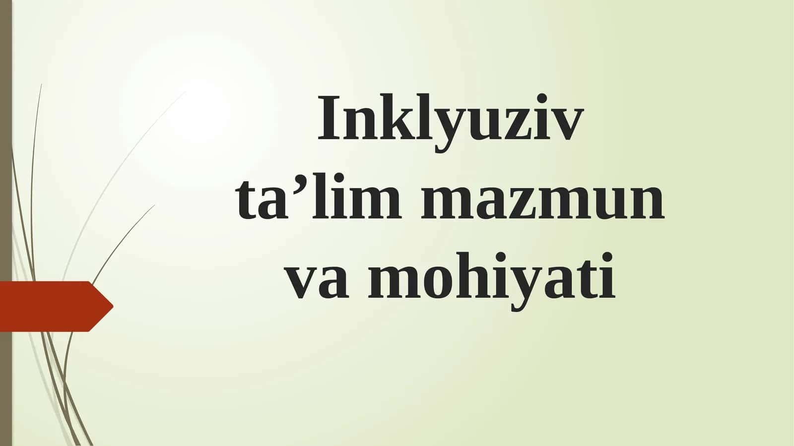 Inklyuzivta’lim