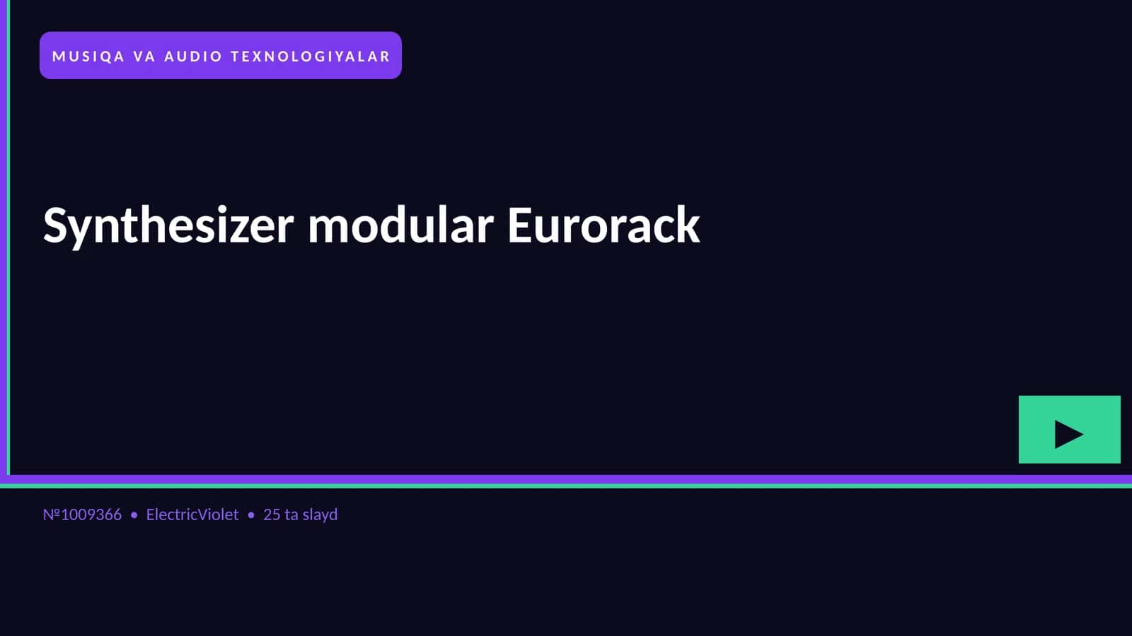 Synthesizer modular Eurorack