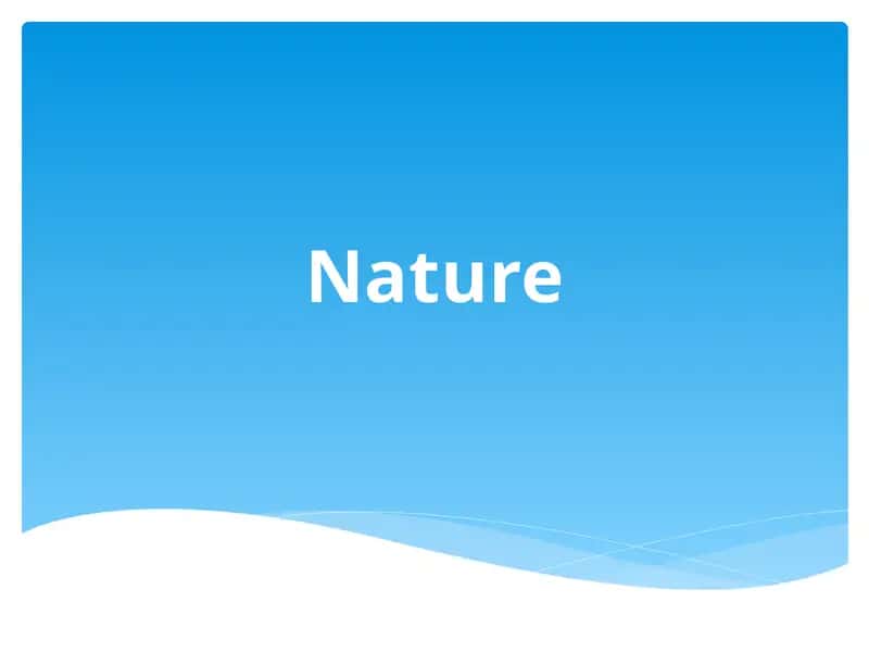 Nature