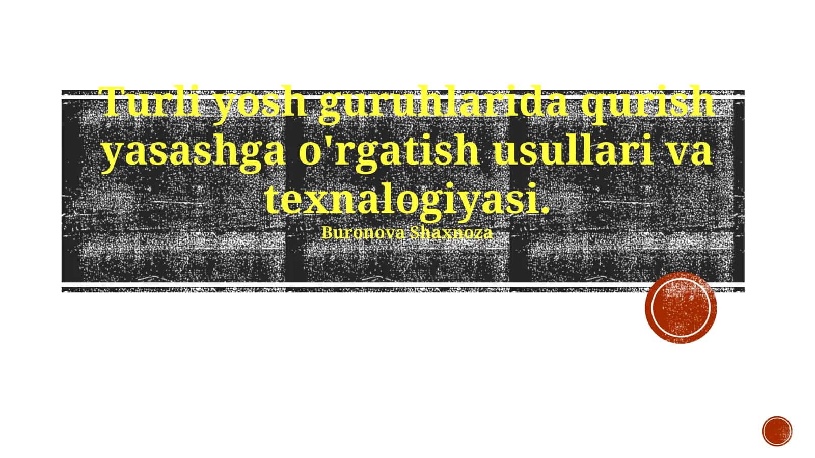 Xavfsizlik va mehnat muhofazasi ta'limi