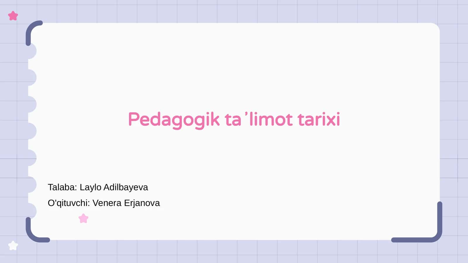 Pedagogik taʼlimot tarixi