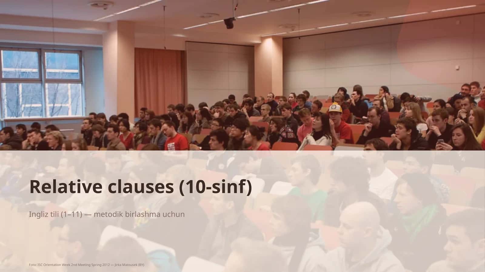 Relative clauses (10-sinf)
