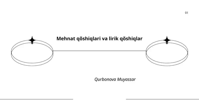 Mehnat qõshiqlari va lirik qõshiqlar