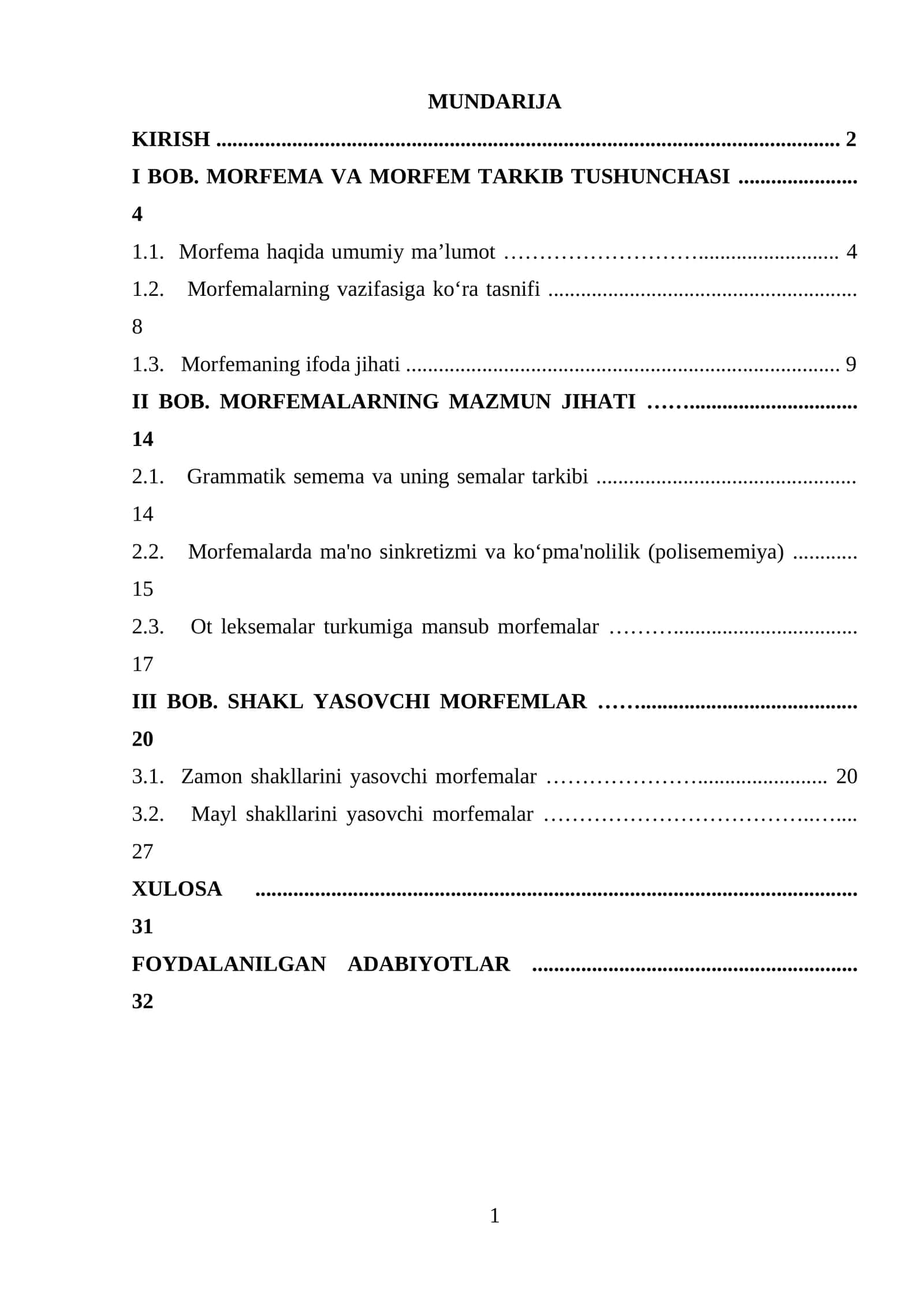 So'zning morfem tarkibidagi o'zgarishlar