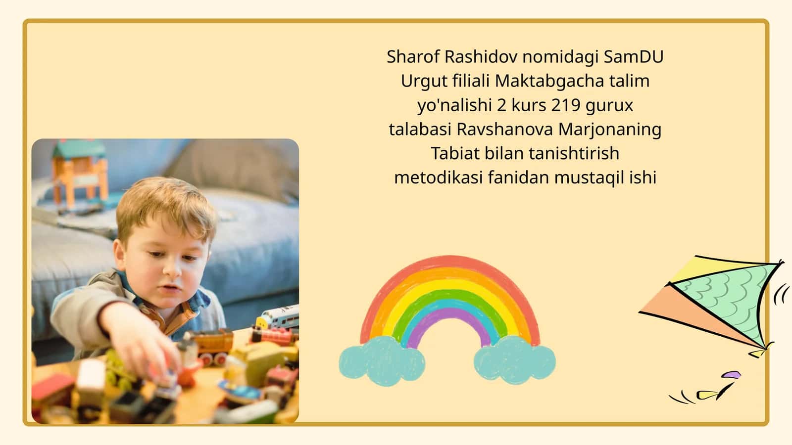 Tabiat bilan tanishtirish metodikasi