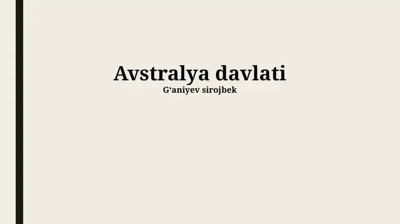 Avstraliya: Tarix, Geografiya va Madaniyat