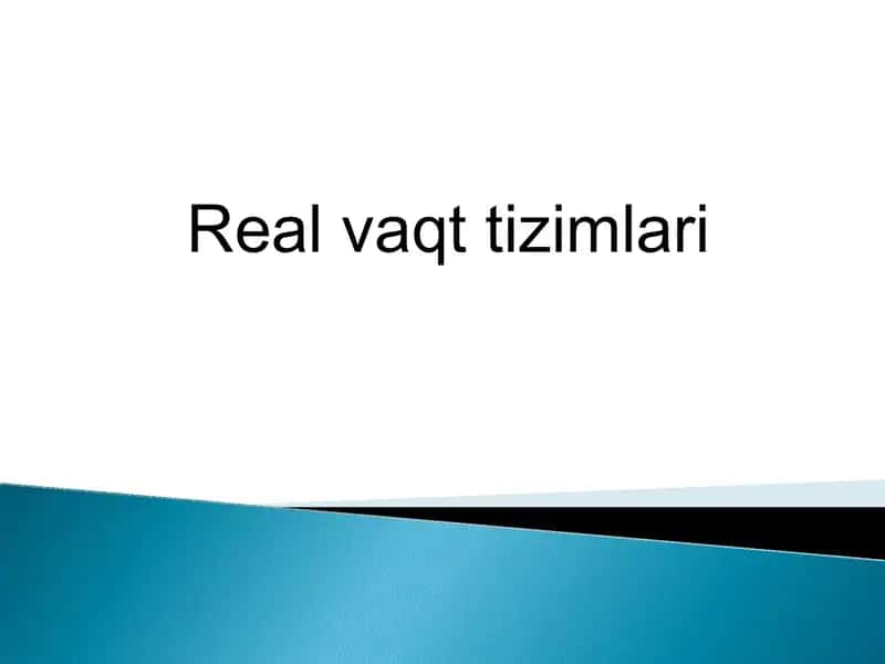 Real vaqt tizimlari