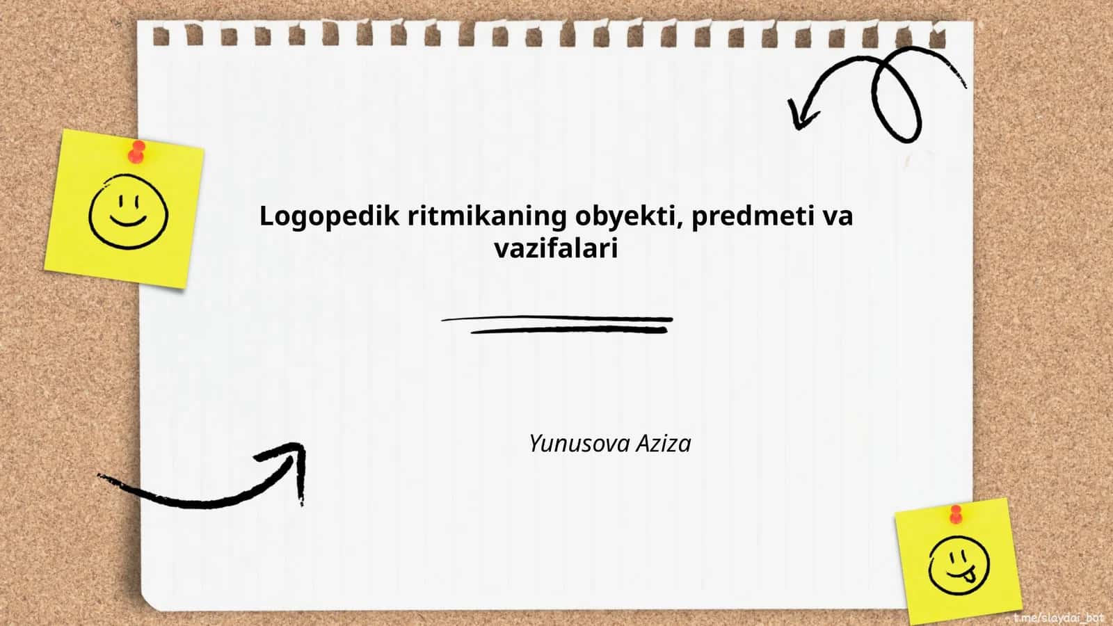 Logopedik ritmikaning obyekti, predmeti va vazifalari