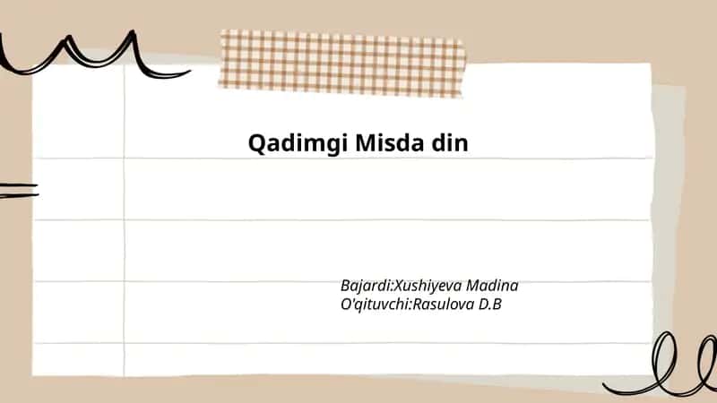 Qadimgi Misda din