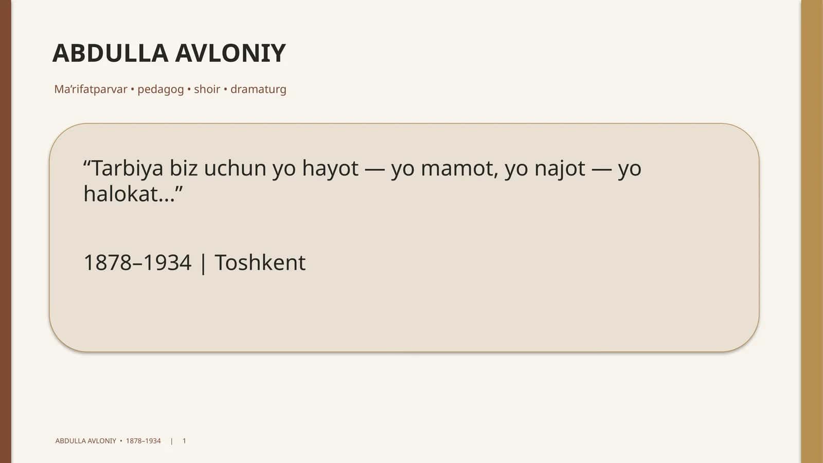 ABDULLA AVLONIY