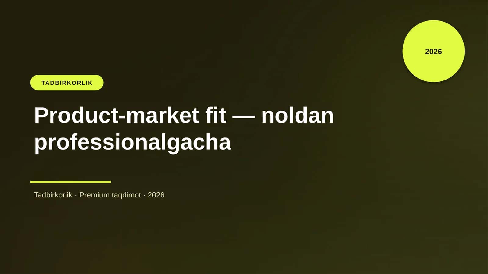 Product-market fit — noldan professionalgacha