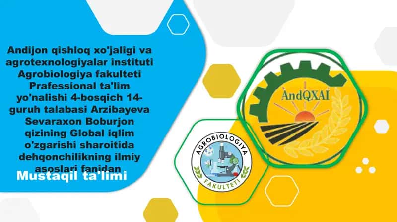 Qishloq xoʻjaligi suv resurslaridan oqilona foydalanish va xorijiy tajribalari