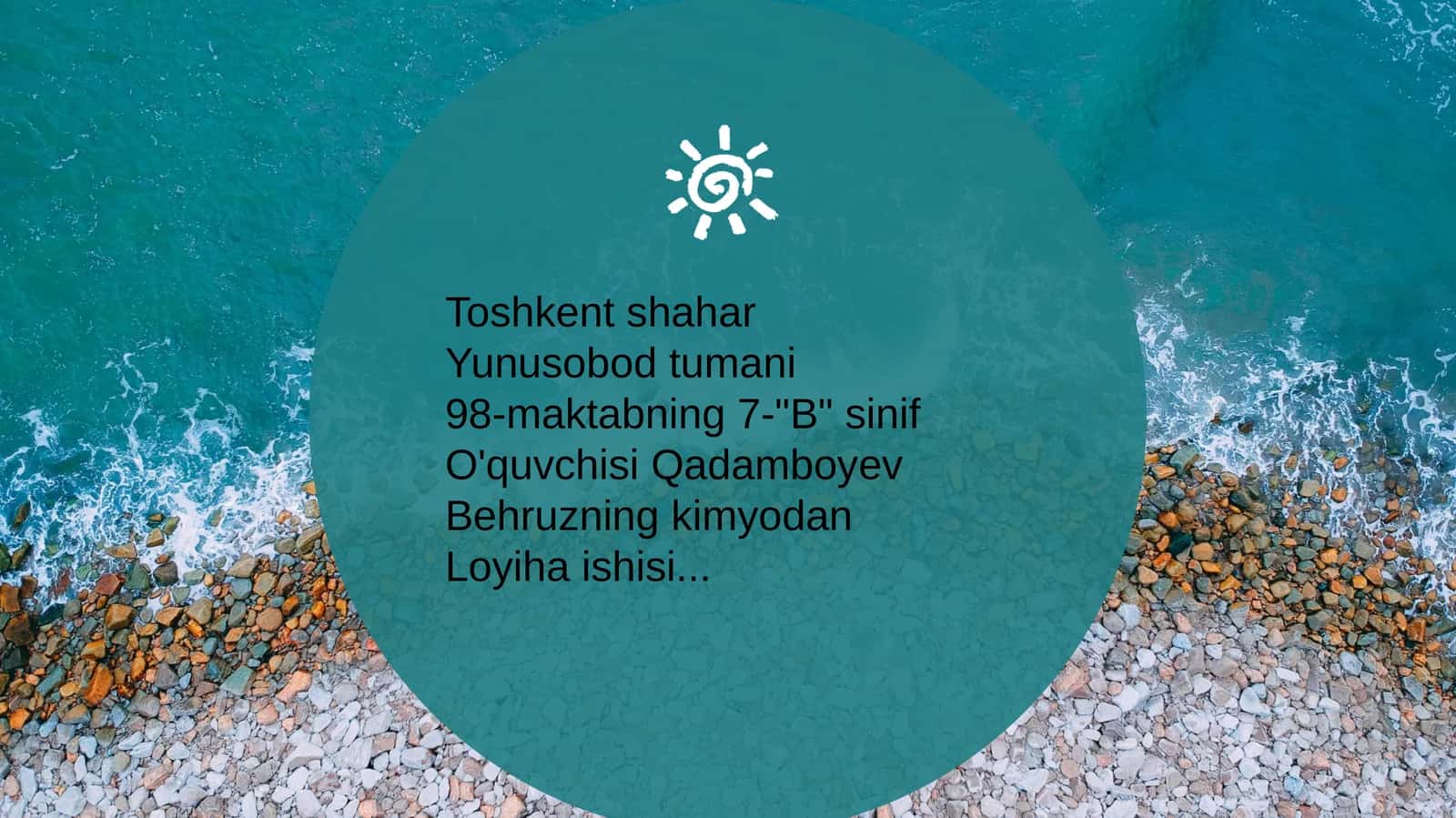 Suvning ifloslanishi va uni tozalash usullari