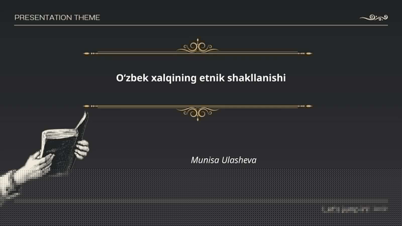 Oʻzbek xalqining etnik tarixi