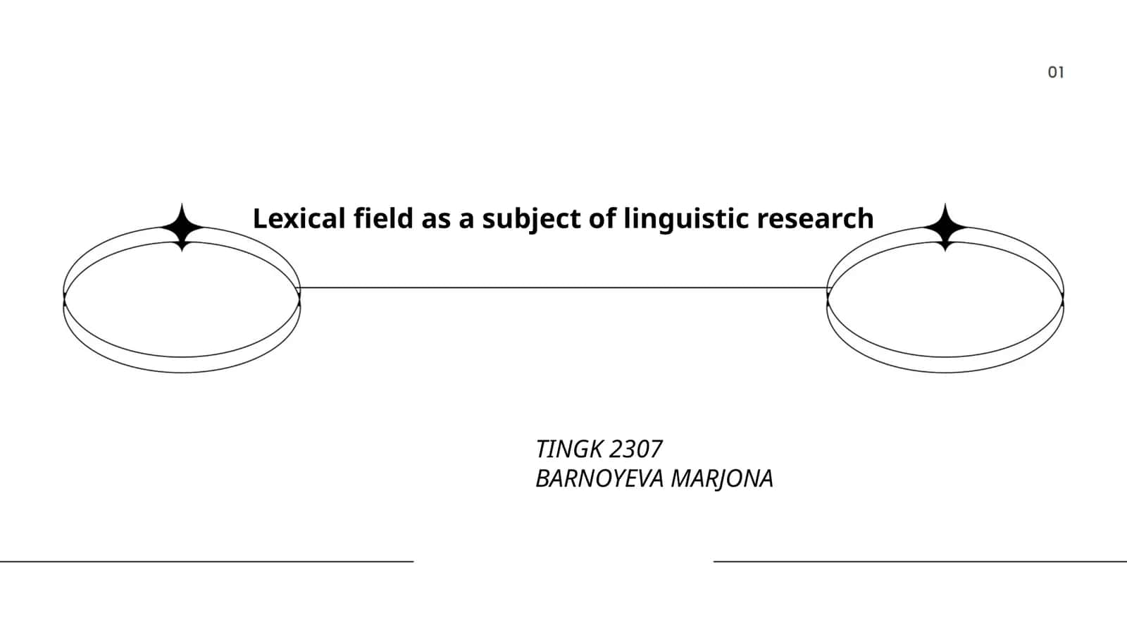 Lexical field as a subject of linguistic research