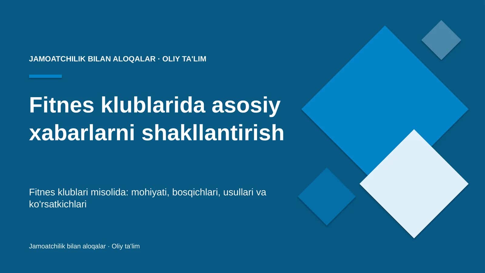 fitnes klublarida asosiy xabarlarni shakllantirish 7613