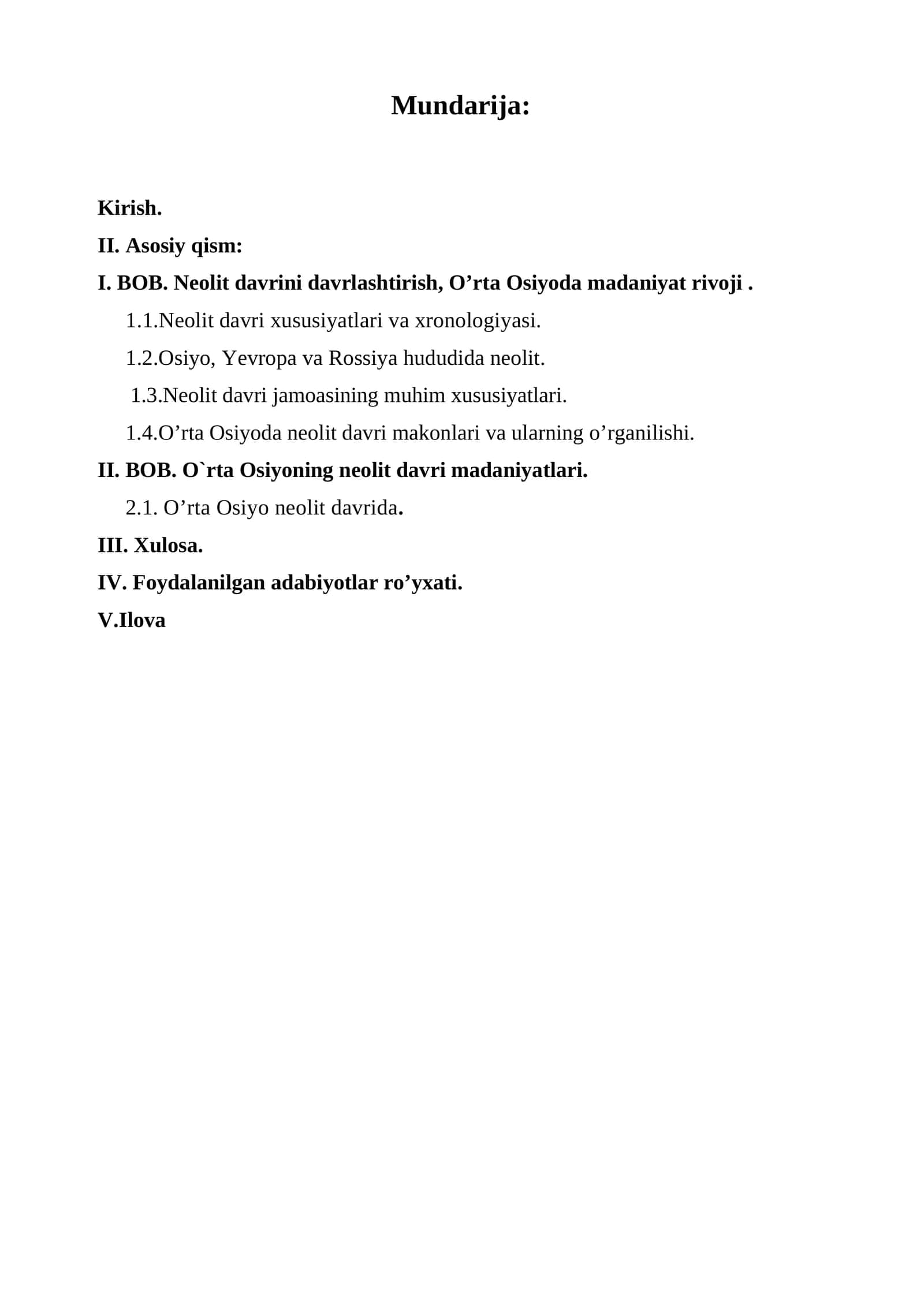 Mavzuning dolzarbligi