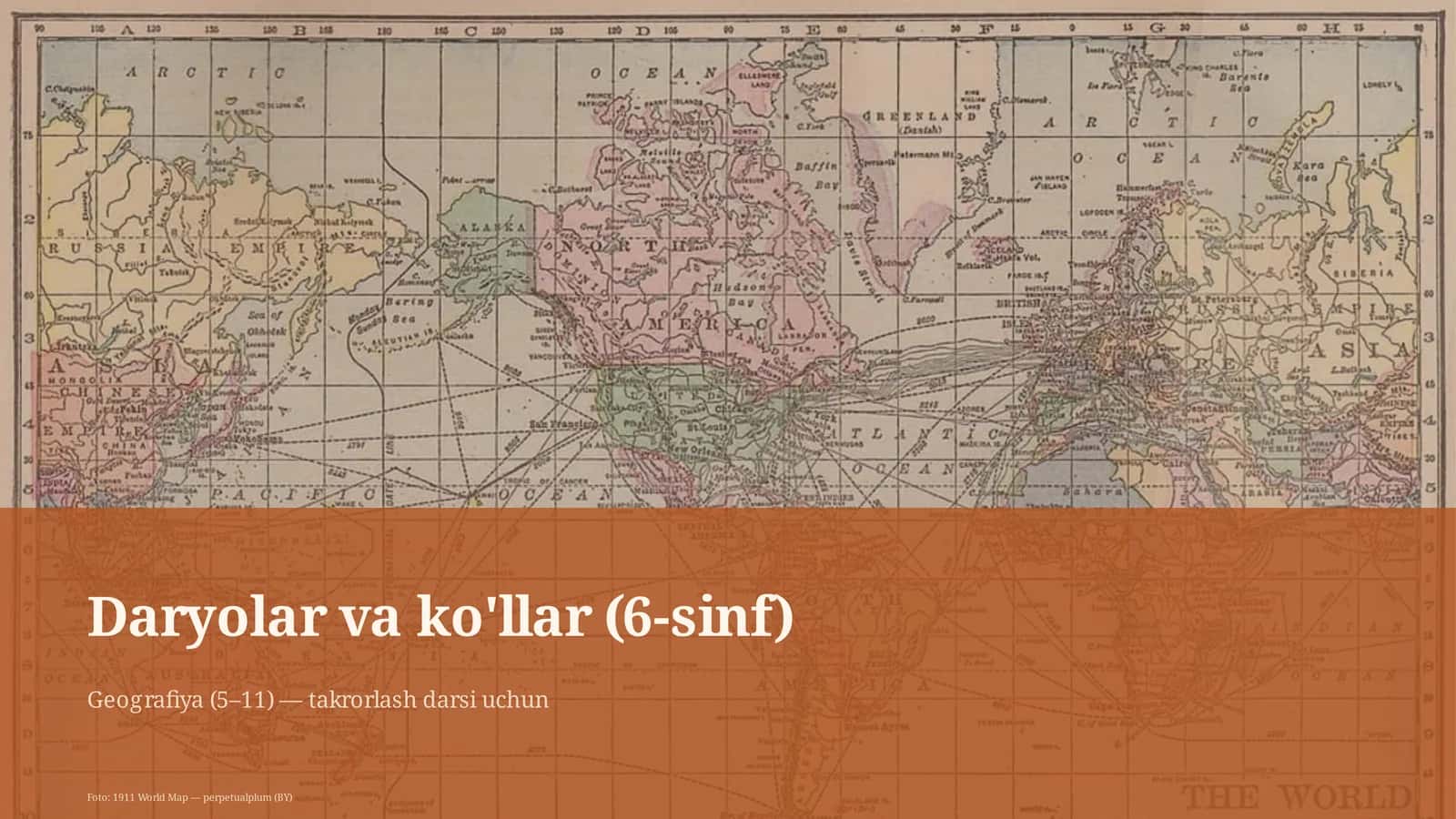 Daryolar va ko'llar (6-sinf)