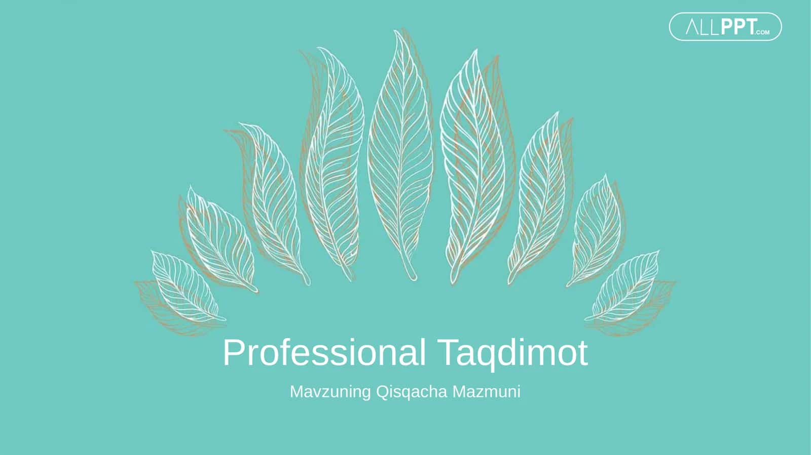 O'simlik Barglarining Chiziqli Geometriyasi Taqdimoti (48 Slayd)