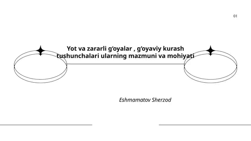 Yot va zararli g‘oyalar, g‘oyaviy kurash tushunchalari ularning mazmuni va mohiyati