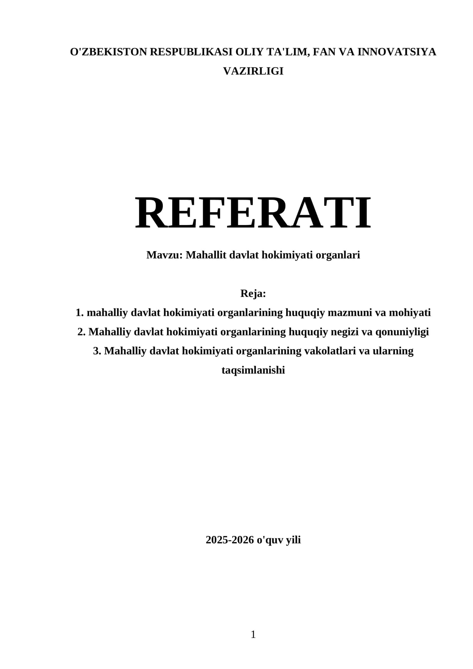 Mahallit davlat hokimiyati organlari