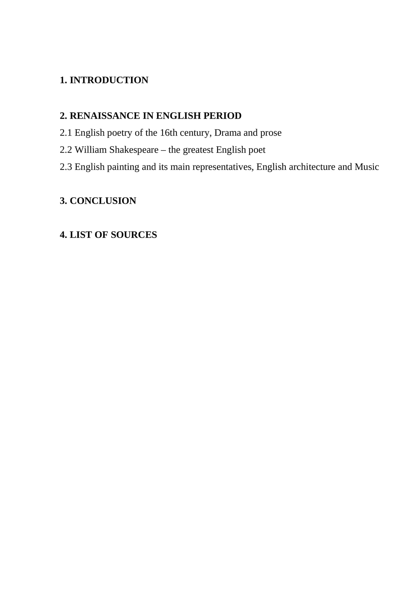 RENAISSANCE IN ENGLISH PERIOD