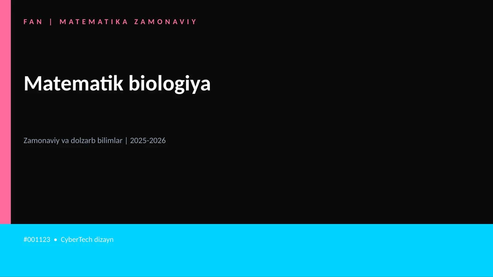 Matematik biologiya