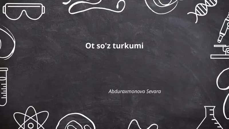 Ot so'z turkumi