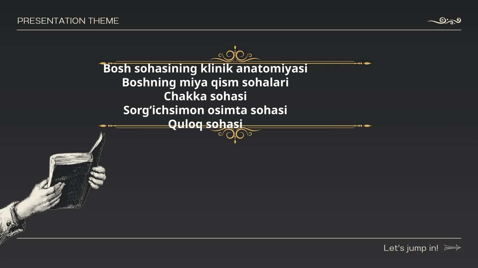 Bosh sohasining klinik anatomiyasi